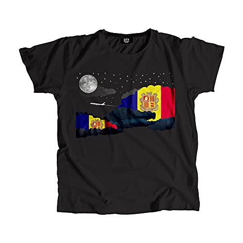 T-shirt Andorra Night Clouds en coton premium avec finitions haut de gamme durables