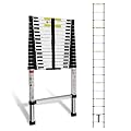 SDOER Telescoping Ladder, Collapsible Adjustable Retractable Ladder Aluminum Extension Ladder for Indoor Or Outdoor,20.5 FT