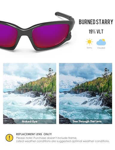 Image of BLAZERBUCK Polarized Replacement Lenses&Sock Kit for Oakley Split Jacket OO9099 Sunglass