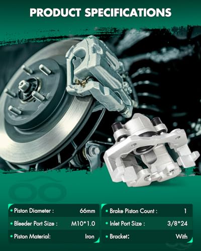 Image of SCITOO Front Right Brake Caliper With Bracket 19B3117 Compatible For Ford Escape 2005-2008, For Mazda Tribute 2005 2006 2008, For Mercury Mariner 2007-2008