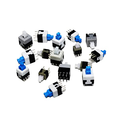 Interruptores de botón de 6 pines de potencia táctil de 10 piezas,No lock,5.8 x 5.8mm