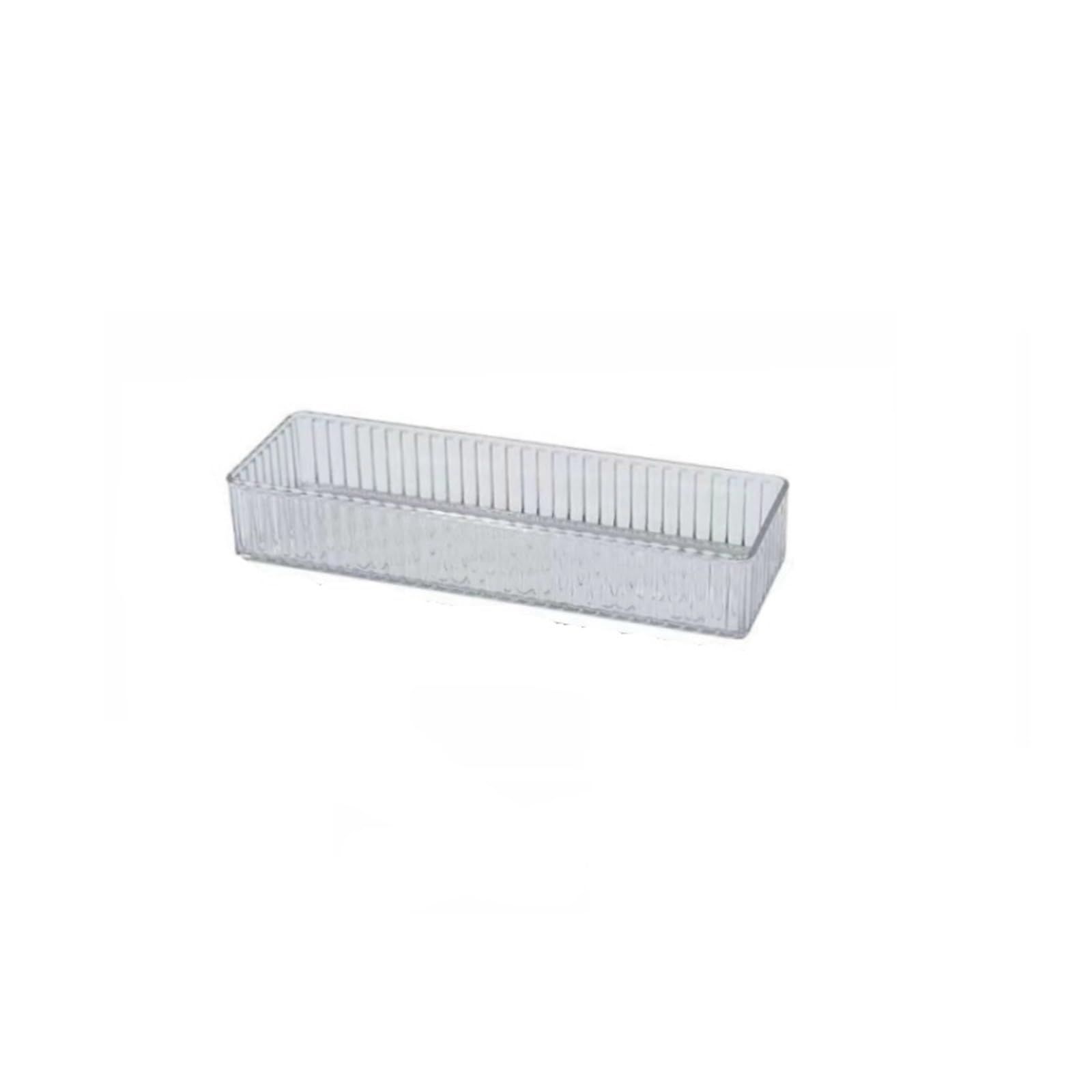 Fjoadnvm L Drawer Dividers Stackable Drawer Organizer Adjustable Divider Trays For Cosmetics Modular Makeup Storage Box(L)