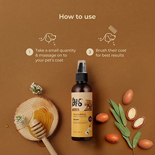Image of Natural Dog Serum - Manuka Honey & Oatmeal | Controls Hairfall, Soothes Itchiness & Inflammation | Hydrates, Softens & Adds Shine | for All Breeds - 100ml