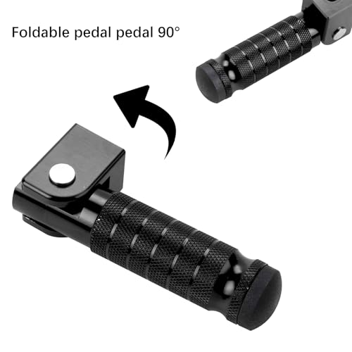 Image of Universal 8mm Foot Pegs CNC Aluminum Install Bolts Motorcycle Rearsets Footrest Footpegs Compatible with YAMAHA Honda Suzuki Kawasaki Ducati Aprilia