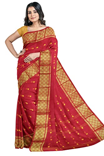 Image of Woven Tangail Pure Cotton Saree