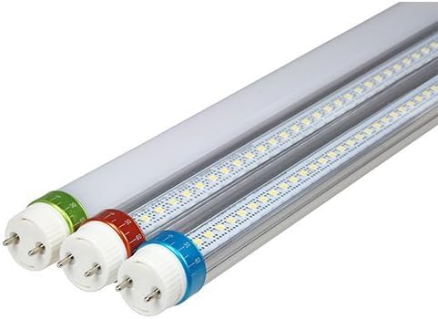 LEDISON Lighting T8 LED Light Tube –120cm Light Bulb in 4000K Natural White –20W Energy Saving Light Bar with 180°Rotating End Caps–for Outdoor & Indoor Use