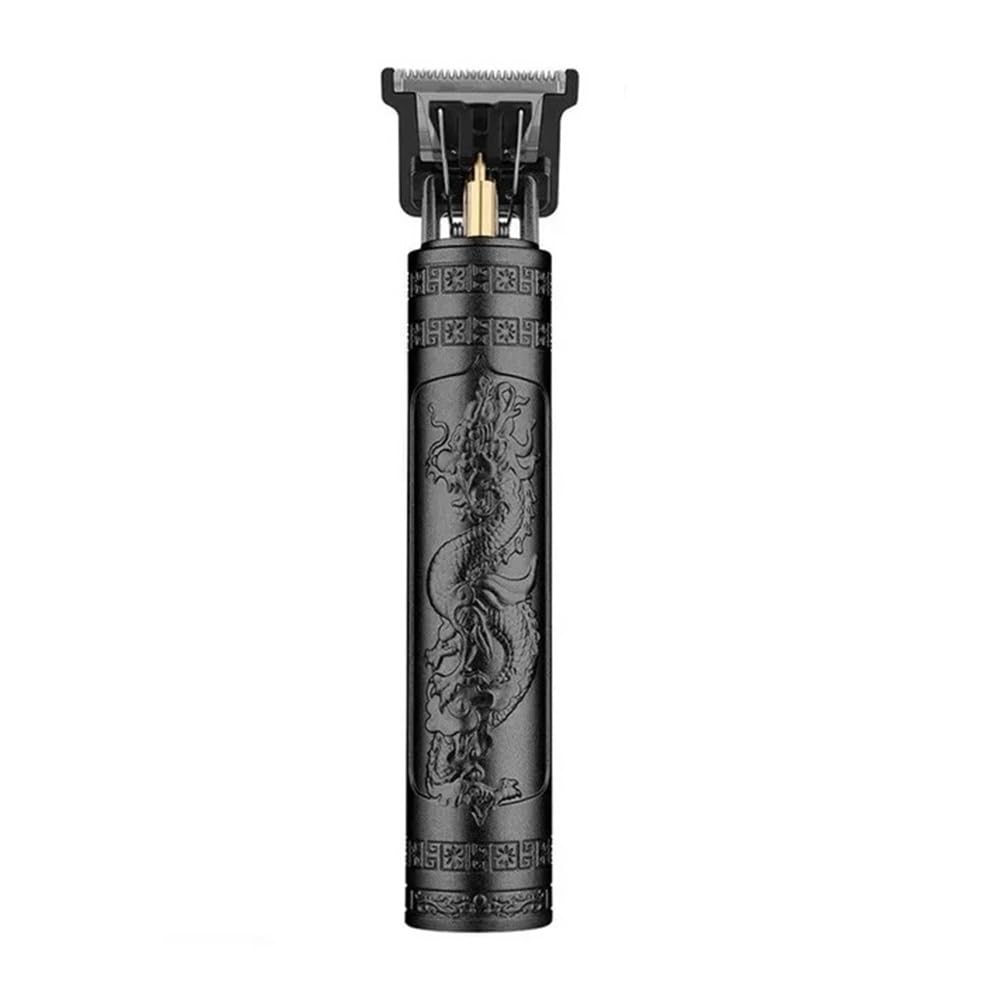 Rasoio ricaricabile per capelli, rasoio da uomo, per adulti, elettrico, con ricarica USB, display LCD, senza fili, senza fili (NoAccessoriesBA)