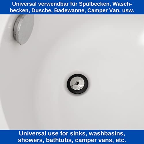 Universal stopper, 2 pieces, diameter 42 on 39 mm top on underside, rubber drain plug for 1 1/2" inch valve drain - Image 4