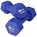 REXOO Neopren Kurzhanteln Hanteln, Gewichte 2er Set Hantelset Fitness Aerobic 2X 2,5 kg blau