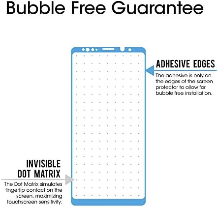 amFilm (2 Pack) Glass Screen Protector for Samsung Galaxy Note 9, Full Screen Coverage Screen Protector, 3D Curved Tempered Glass, Dot Matrix with Easy Installation Tray (Black)