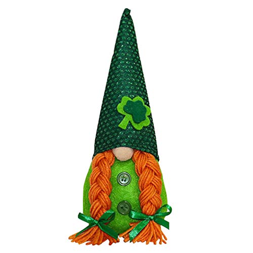 Amosfun St. Patrick's Day Gnom - Statuetta di