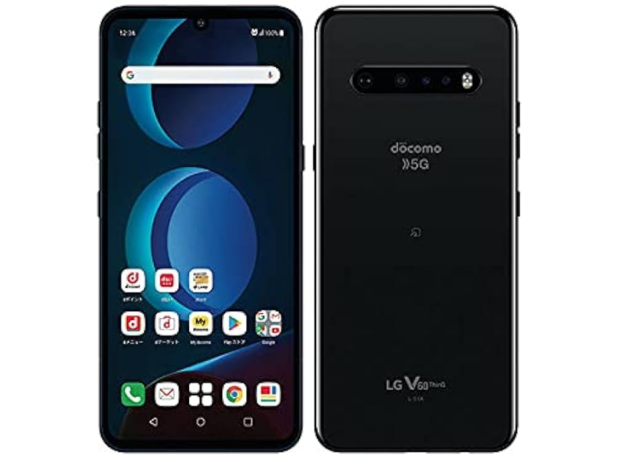 simフリー/L-51A LG V60 ThinQ 5G/128GB/ブラック Amazon | LG V60 ThinQ 5G L-51A, ブラック, 128GB, 中古