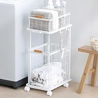 Amazon｜アイリスオーヤマ バスケットラック3点セット ホワイト BTR-3S