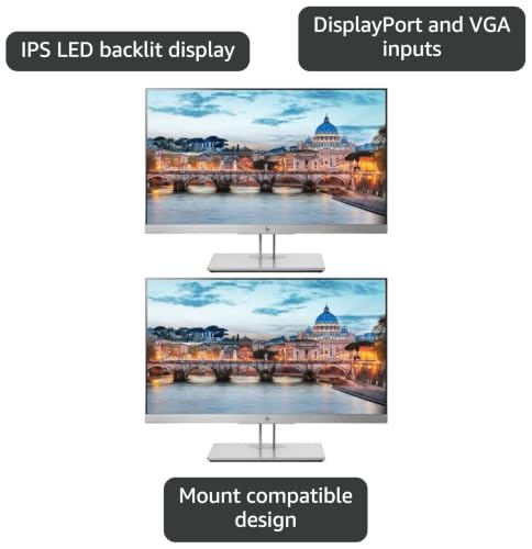 Image of HP EliteDisplay E223 21.5 Inch IPS LED Backlit Monitor 2-Pack, FHD 1920 x 1080
