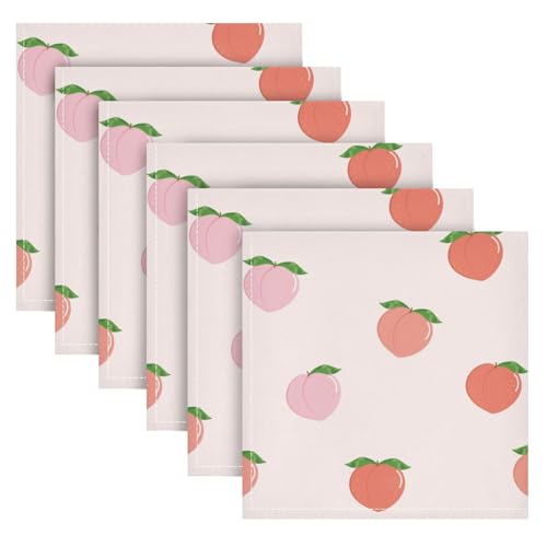 Servilletas de tela decorativas set x6 20x20 in. miniatura 2