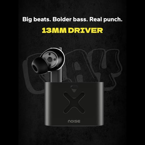 Image of Noise Buds Marine in-Ear Truly Wireless Earbuds with India's 1st Full Metal case, ANC (up to 32dB), 13mm Driver, 35H of Playtime, Dual Device Pairing, BT v5.3 (Marine Black)