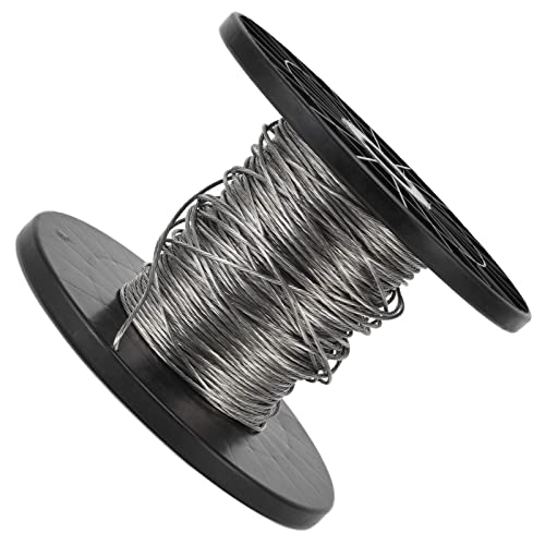 Yechiry 100 M Elektrischer Zaundraht, Hochspannungsimpulsaluminium -Magnesiumlegierungsabsturm mit Hoher Elastizität für Gartenzaun