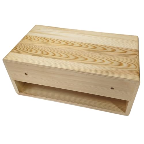 LUOFENGYANG Floating Bedside Shelf, Wall Mounted Nightstand with Storage Space, Natural Wood by LUOFENGYANG - Image 4
