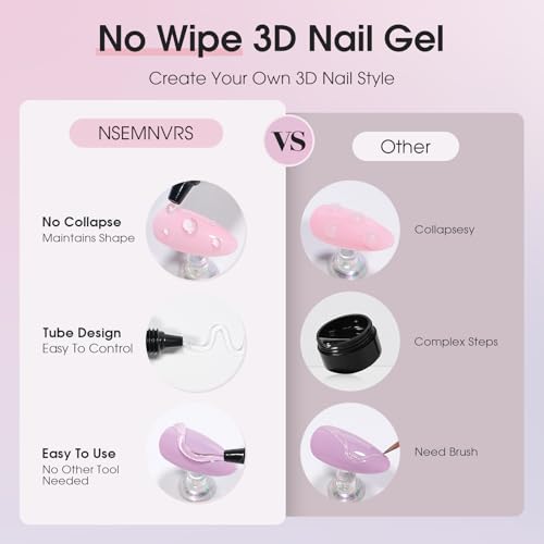 Gel Escultor 3D para Uñas con Pegamento para Piedras 15g miniatura 5