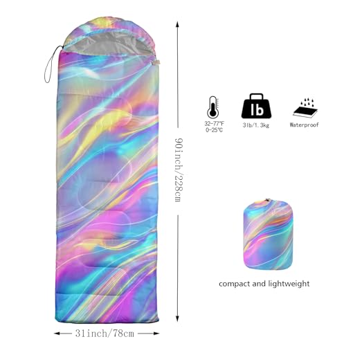 Image of QOOMO Camping Sleeping Bags,3 Season Warm & Cool Weather,Lightweight,Waterproof Sleeping Bags for Adults & Kids,Traveling,and Outdoors,Camping Gear Equipment