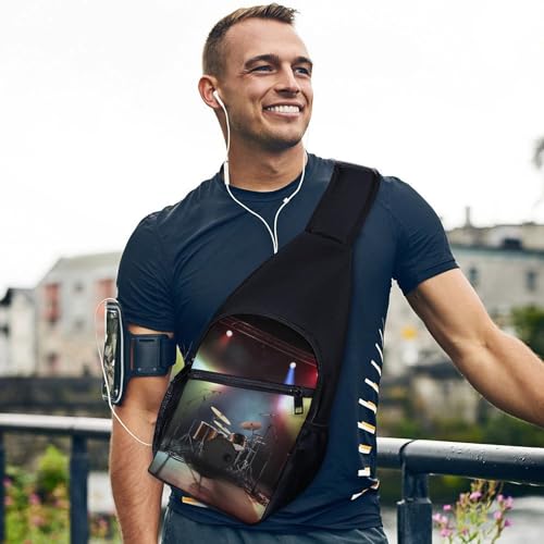 Mochila Sling Band Rock para Senderismo y Uso Casual miniatura 3