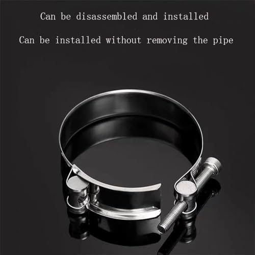 Embout de pot d'échappement pour customisation moto et auto collier de serrage 113-121mm