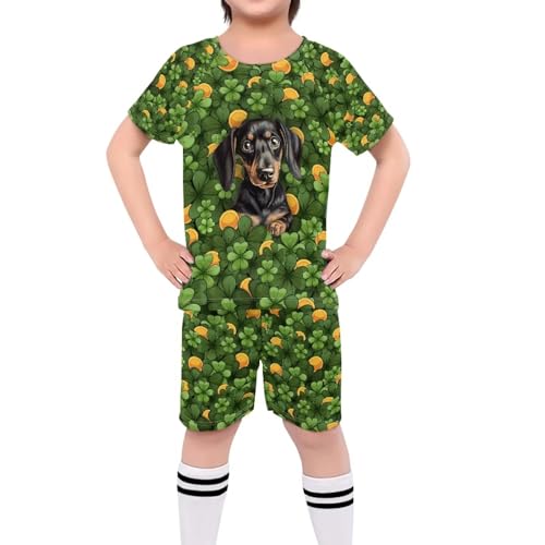 ORGYPET Dog Leaf Soccer Jersey for Boys Children's Football Suit Soft Cozy Breathable Youth Soccer 2024 Trendy Jerseys for Boys Soccer Uniforms for Boys Long-Lasting Coolness, 2XS