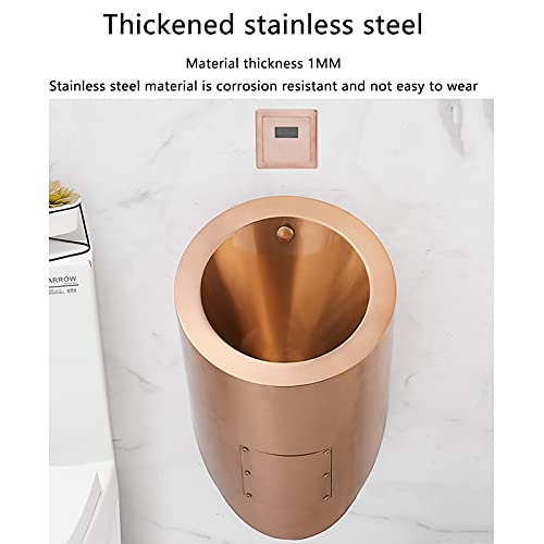 OTQEFTN Mounted Male Urinal, Stand Vertical Urinal with Touchless Flush Valve, Wall Mounted Automatic Sensor Urinal