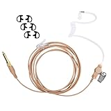 in-Ear IFB Earpiece 3.5mm in Ear Piece Cable Universal Monitor Kit Set Invisible Headset Anchor News Broadcasting Music TV Broadcaster for w/iPhone Telex,Clear-Com,Comrex,Lecstronics (Skin,Wired)