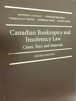 Hardcover canadian bankruptcy and insolvency law Book