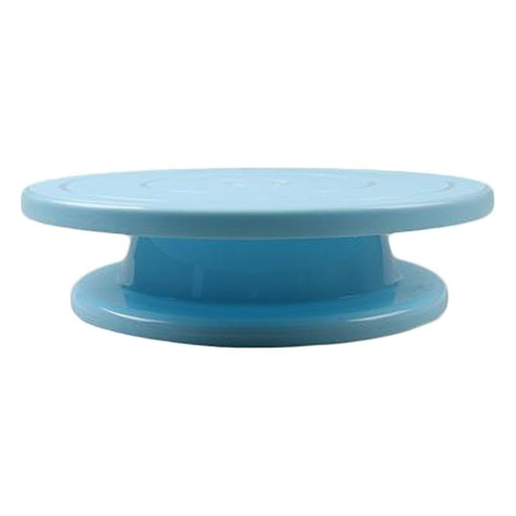 KIXZSAZ Versatile Rotating Cake Turntable Cake Stand for Spinner for Decoration Convenient and Durable Kitchen DIY , Blue , Large