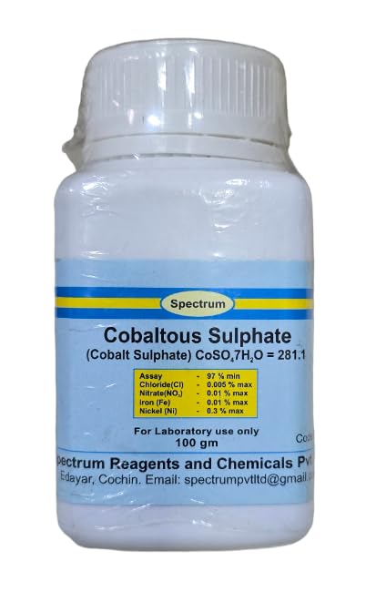 SPECTRUM Cobalt Sulphate (100GM) (COBALTOUS SULPHATE) (B0D2DN55MP) Amazon Price History, Amazon Price Tracker