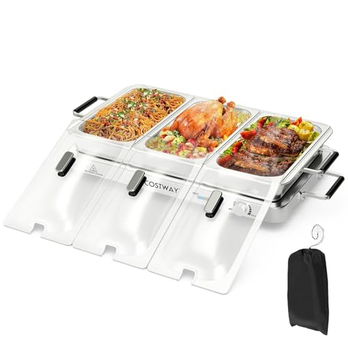 Costway 2-in-1 Electric Buffet Server and Warmer
