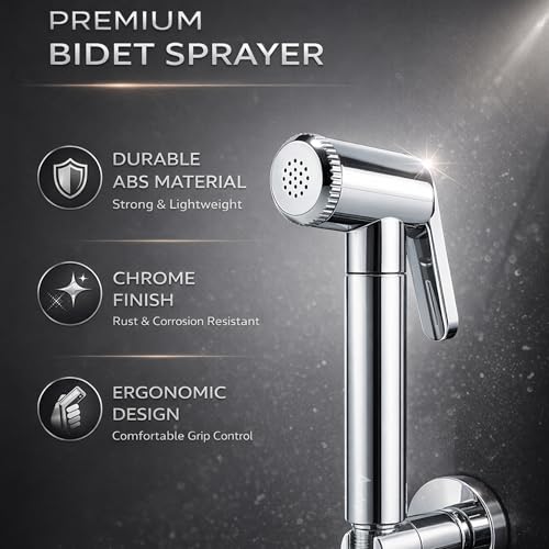 Image of Acetap Chrome Finish Health Faucet Gun Without Hose and Hook | Economical Toilet Spray Gun /Bidet Spray Gun for Bathroom