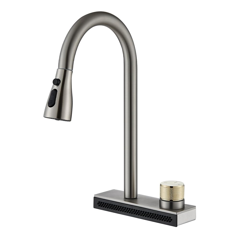 Robinet de cuisine à rotation à 360 degrés style carré