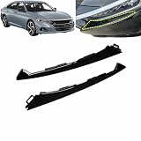SDVFLANKA Headlight Molding Trim Front Bumper Grille Filler Panels for Honda Accord 2021 2022 Replace 71119-TVA-F00 71114-TVA-F00 Left & Right Side