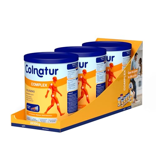 Colnatur Complex Neutro 3PACK - Colágeno con Magnesio y Vitamina C para Músculos y Articulaciones...