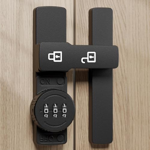 Verrou pour porte de grange mécanique à code à 3 chiffres pour placard - 8