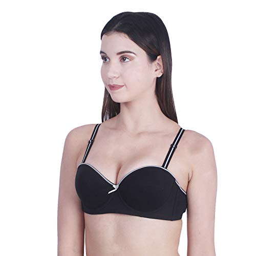Image of Brachy Women's Poly Cotton Padded Wired Push-Up Bra