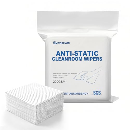 Anti-Static Microfiber Wipes 9x9 (100 Pack)