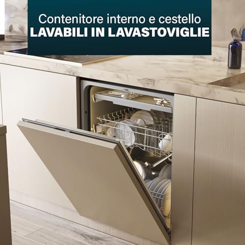 Princess Friggitrice, Capacità 5 Litri, 3270 W, Tecnologia Zona Fredda, Finestra Di Visualizzazione, Acciaio Inox, Doppio Termostato, Facile Da Pulire, Parti Rimovibili, 01.184090.01.001 - 5
