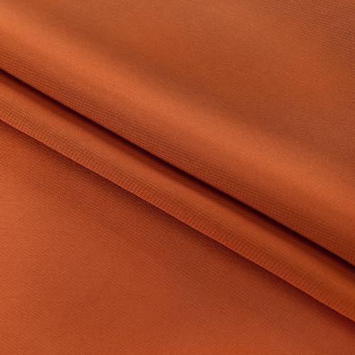 Image of Terracotta Chiffon Fabric by The Yard Continuous Sheer Arch Fabric 3 Yards | Pre-Cut Chiffon Draping Panels Airy Wedding Arch Draping Fabric 60 inch Wide for Events Backdrop Ceiling Decor DIY Craft Use