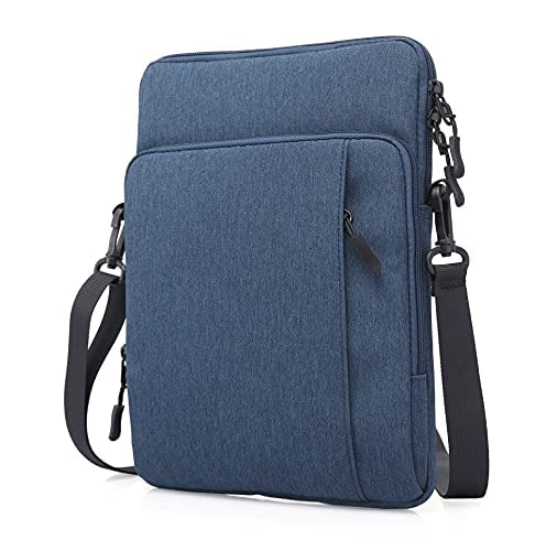 Image of SWOOK 13 inch Laptop Sleeve Case 13.3 Compatible with New MacBook Air M1 A2337 A2179 A1932 2018-2021| MacBook Pro A2338 M1 A2251 A2289 A2159 A1989 A1706 A1708|XPS Surface Pro ThinkPad Envy Swift 3 - Navy blue