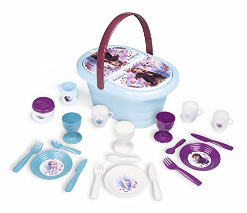 Smoby 310511 Frozen 2 Cesta Picnic, Multicolor, 21 Accesorios