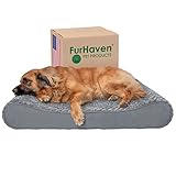 Furhaven Orthopedic Dog Bed for Large Dogs w/ Removable Washable Cover, For Dogs Up to 150 lbs -...
