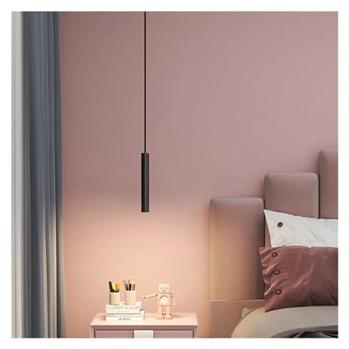 Lampe à suspension minimaliste noire en métal pour éclairage de plafond moderne