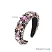 Fashion Hair Bands Baroque Full of Diamonds Hair Accessories Versatile Personality high Sense of Head Accessories (Color : Colorful, Size : 4.5cm)