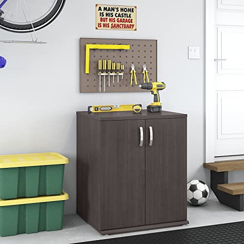 Bush Business Furniture Universal Floor Storage Cabinet with Doors and Shelves in Storm Gray, Vertical Office Storage Unit with Adjustable Shelving for Workspace by Bush Furniture - Image 9