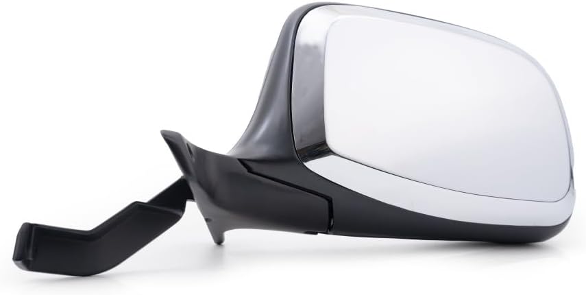 For Ford F-150 1992 93 94 95 96 1997 Door Mirror Driver Side | Manual | Non-Heated | Black and Chrome | F7TZ 17683 DAB | FO1320152