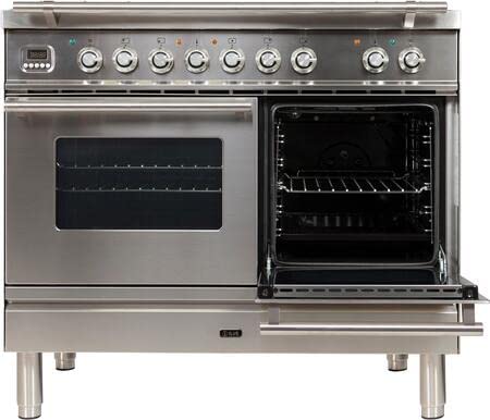 Updw100Fdmpi 40" Professional Plus Series Freestanding Dual Fuel Range With Griddle; 2 Ovens; 4 Sealed Burners; Warming Drawer; And 4 Cu. Ft. Total Oven Capacity; In Stainless Steel #TOP4